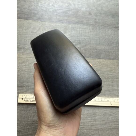 Authentic Versace Hard Eye Glass Case *Case Only Black With Black Velvet‎ Lining - Picture 4 of 7